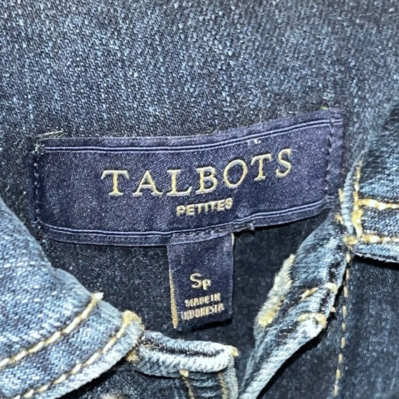 Talbots Small Petite Blue Denim‎ Jean Jacket - Picture 12 of 14